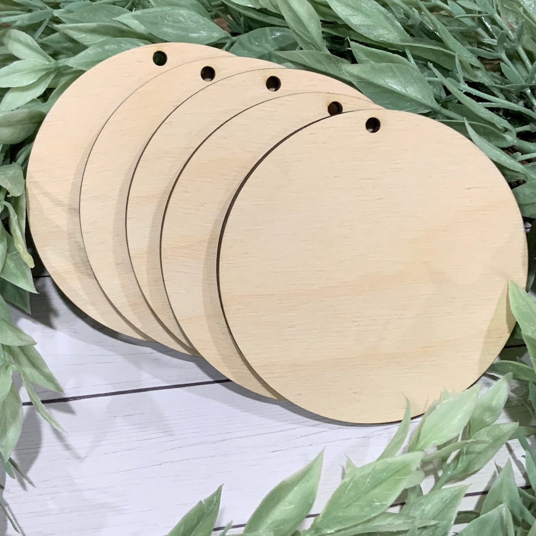Blank Round Ornaments