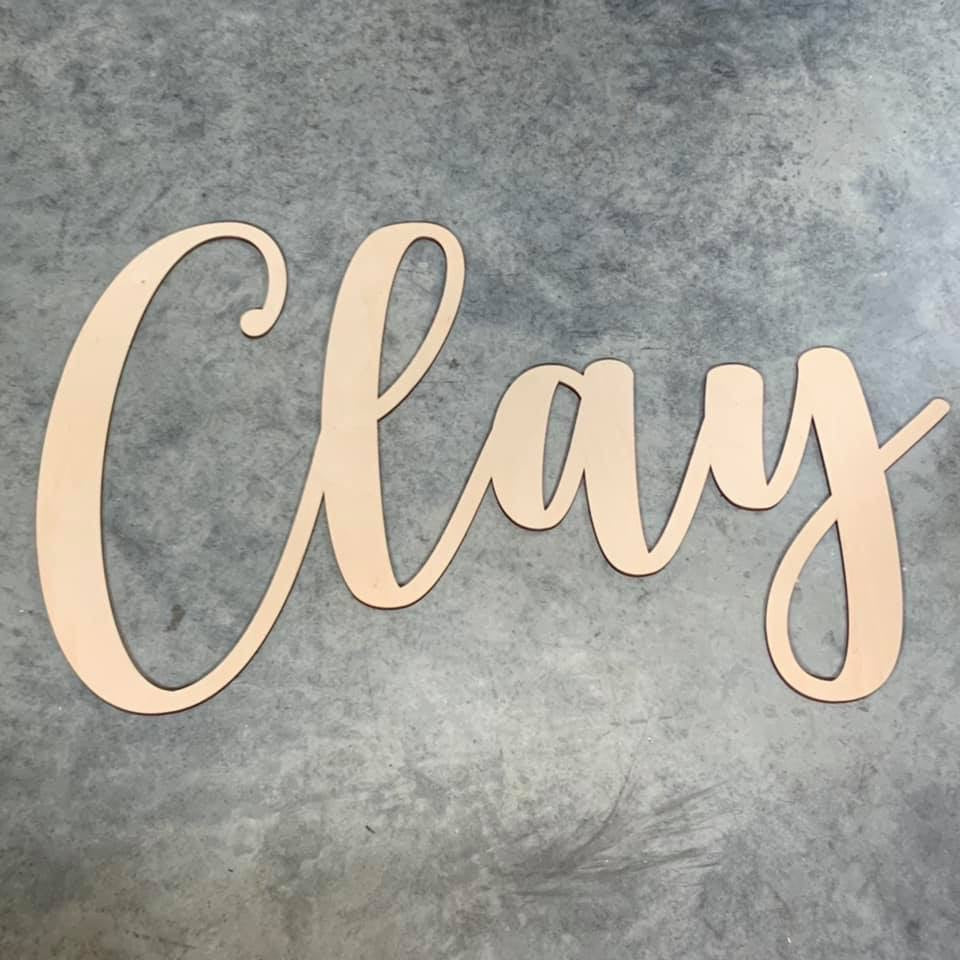 Custom Wooden Name Sign