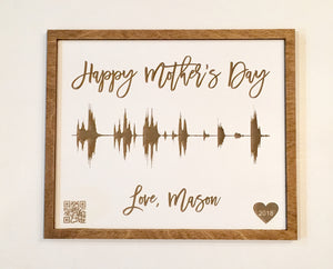 Engraved Voice Message Sound Wave Art!